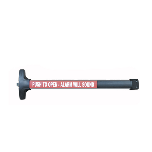 Detex V40EEX-W-LD-RWE-48-FC10 DCE-18312 Value Rim Exit Device, Delayed Egress, Weatherized, 48in, Red/White Pushpad