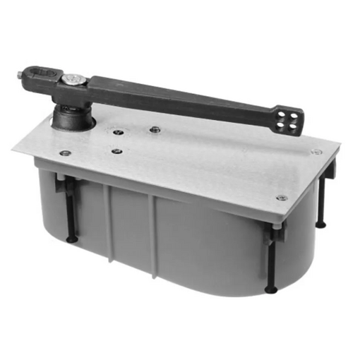 Rixson 28-105SHO-626-LH Heavy Duty Floor Closer, 105 Selective Hold Open, LH, for Doors up to 350lbs