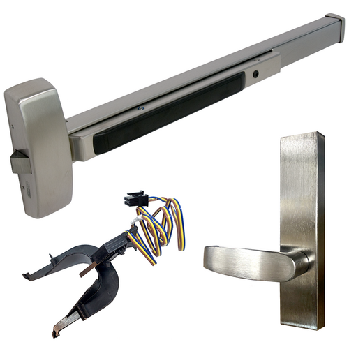 Sargent 55-8815F-ETL-32D LHR 8800 Series Rim Exit Device, RX, Passage Lever Trim, LHR, 36in, Grade 1