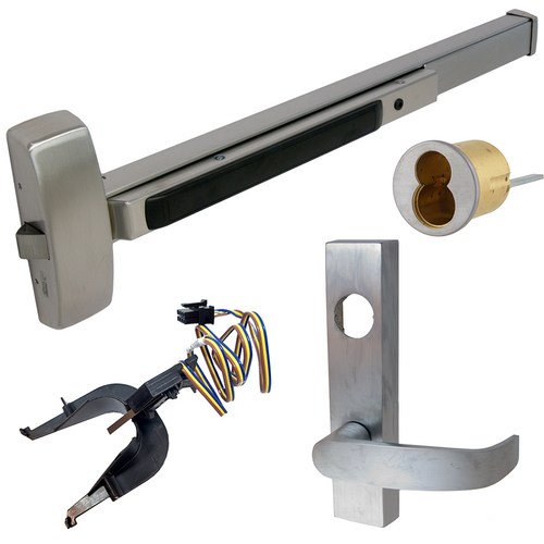 Sargent 55-60-8804G-ETL-32D RHR KIT - 8800 Series Rim Exit Device, RX, Nightlatch Lever Trim, Grade 1, 48in