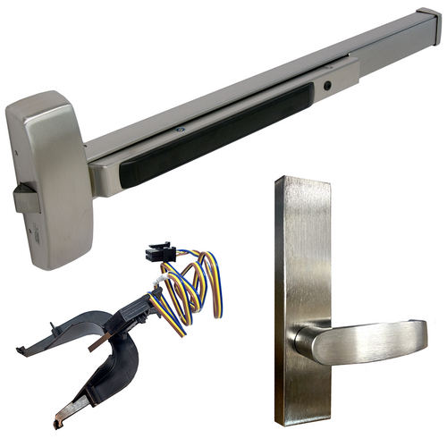 Sargent 55-8815F-ETL-32D RHR 8800 Series Rim Exit Device, RX, Passage Lever Trim, Non-Keyed, RHR, 36in