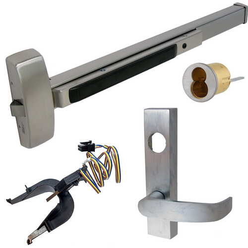 Sargent 55-60-8804F-ETL-32D RHR 8800 Series Rim Exit Device, RX, Nightlatch Lever Trim, Grade 1, RHR, 36in