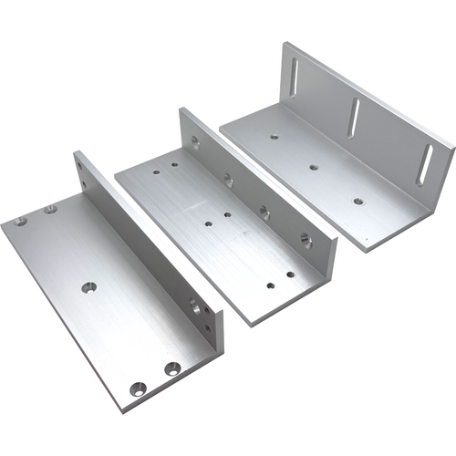 Security Door Controls TJ62-V Top Jamb Z Bracket Mounting Kit for E6200 Maglock, 628/US28 Satin Aluminum