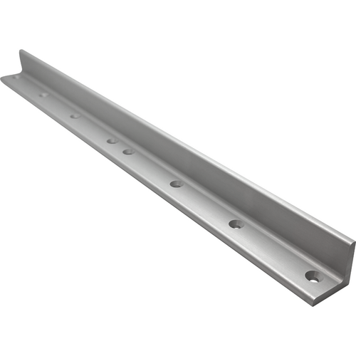 Security Door Controls AB21-V Angle Bracket for 1512, 1572 Maglocks, 1in x 1in x 22in, 628/US28 Satin Aluminum