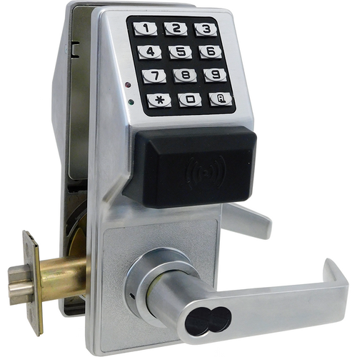 Alarm Lock PDL6300IC/26D Networx Prox Reader Keypad Lock, SFIC, 5000 Users, 35K Audit, Satin Chrome