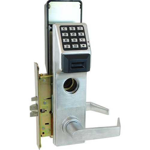 Alarm Lock PDL8600CRR/26D Networx iClass Prox Keypad Mortise Lock RH, Schlage C, 5000 Users, Satin Chrome