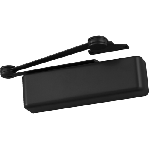 Arrow Lock DCN516-1-693 Heavy Duty Surface Door Closer, Adjustable Spring, Black Suede Powder Coat