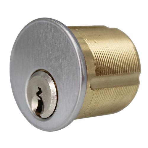 Dormakaba 7185UE2-26D KA2 Mortise Cylinder 1-1/8in 5-Pin Lori LO80, Adams Rite Cam, Satin Chrome
