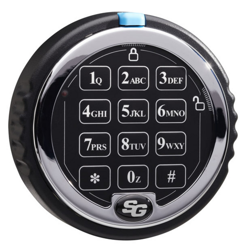Sargent & Greenleaf 2007-102 Titan Lock Kit, Direct Drive, Rotating Keypad, Non-Lighted Keypad, Bright Chrome