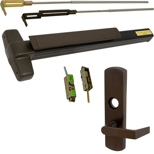 Von Duprin 9947L-710-36-RHR 06 CVR Grooved Exit Device, 996L-06 Lever Trim, RHR, 36in Adjustable, Grade 1, Dark Bronze