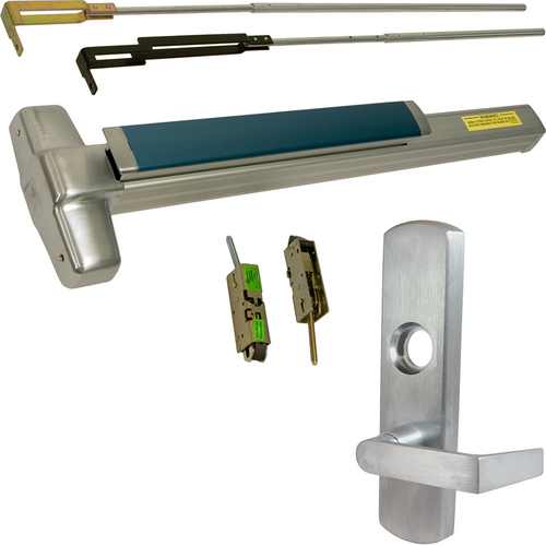 Von Duprin 9947L-F-626-36-RHR 06 Fire-Rated CVR Grooved Exit Device with 996L-06 Lever Trim, Satin Chrome