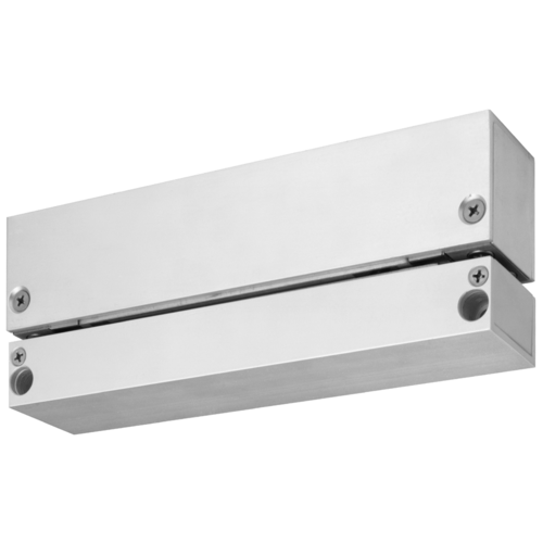 Security Door Controls 1561-S-V 2000lbs HiShear Electromagnetic Lock, 12/24VDC, UL Listed, Satin Aluminum