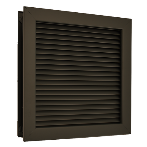 NGP AFDL DKB 12X12 No Vision Door Louver for 1-3/4in Thick Doors, DKB Dark Bronze