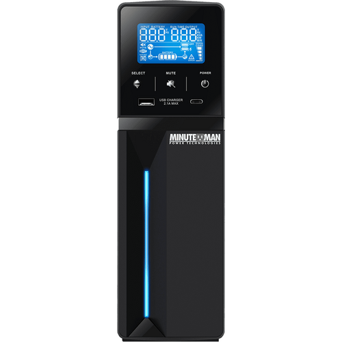 Minuteman ETR1000LGU Entrust- LG Series 1000VA UPS Line Interactive 4 Outs