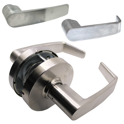 Sargent 10XU94 LB 26D Grade 1 Double Dummy Lever Pull, B Lever L Rose, Satin Chrome Finish