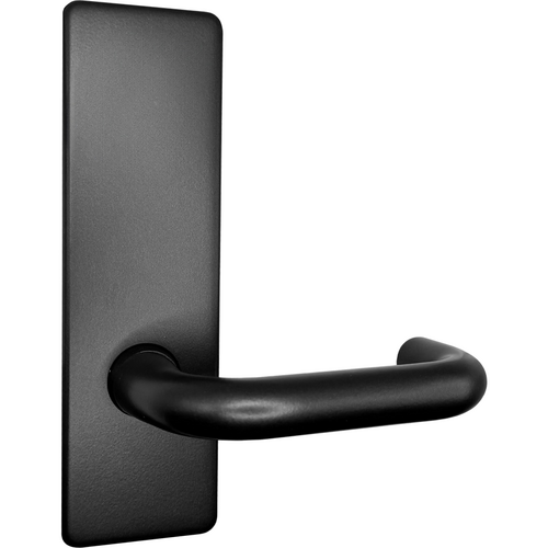 Corbin Russwin ML2030 LWM BSP D134 M31 Lustra Lever with M Escutcheon, ML2030 Trim, Field Reversible, Black Suede