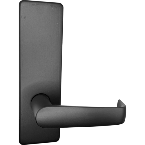 Corbin Russwin ML2010 NSM BSP D134 M31 Newport Lever with M Escutcheon, ML2010 Trim, Reversible, Black Suede Coat