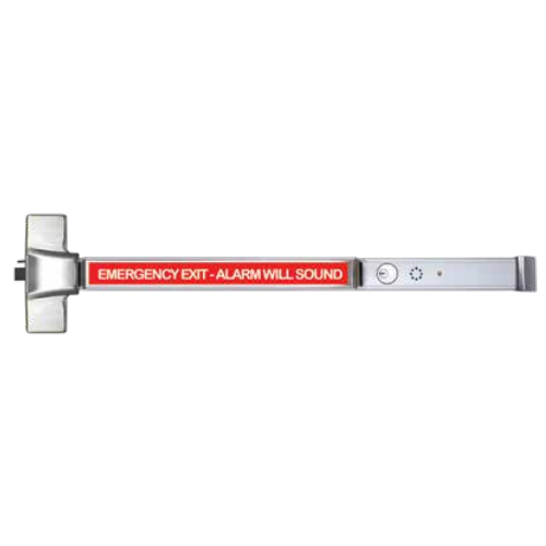 Marks Hardware M9900EA/32D-36 Rim Exit Device with Alarm, 15-60 Sec Delay, 9VDC, Grade 1, 36in, Stainless Steel