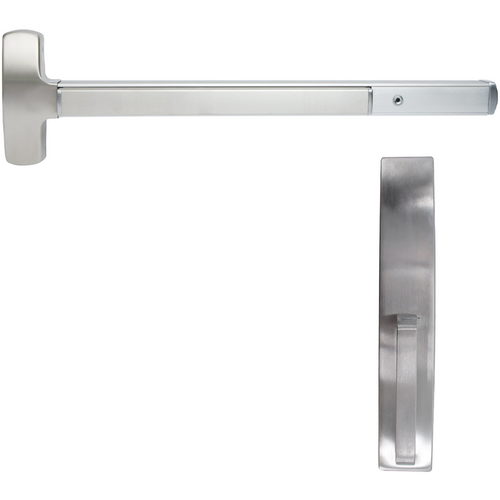 Falcon Lock 25M-DT-US26D-48-RHR Mortise Exit Device Kit, 48in, Dummy Pull Trim, RHR, Grade 1, Satin Chrome