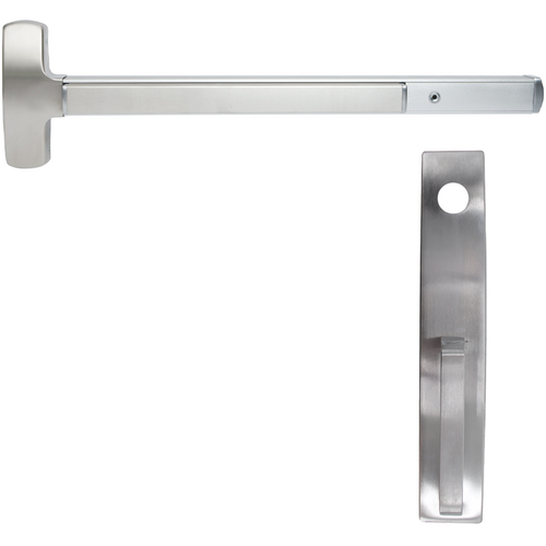 Falcon Lock 25M-NL-US26D-48-RHR Mortise Exit Device Kit, 48in, Nightlatch Pull Trim, Grade 1, Satin Chrome