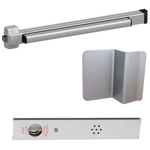 Von Duprin 22DT-689-36 ALK Alarmed Rim Exit Device Kit, 210DT Offset Pull Dummy Trim, Grade 1, Aluminum