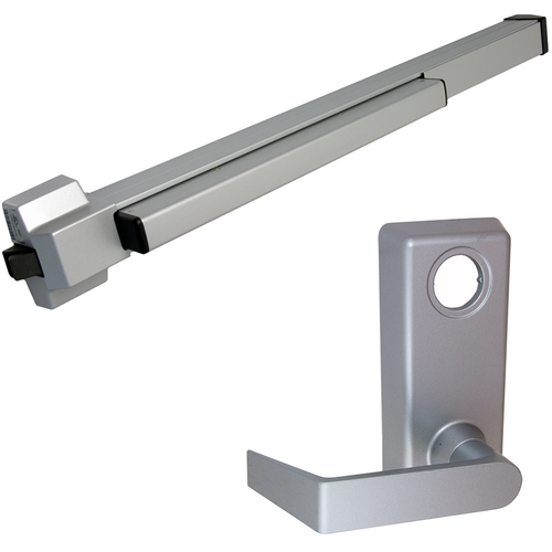 Von Duprin 22L-F-689-36 LHR Fire Rated Rim Exit Device, 230L Lever Trim, LHR, 36in, Grade 1, Aluminum