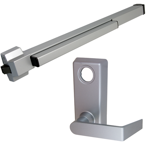 Von Duprin 22L-F-689-48 RHR Fire Rated Rim Exit Device, 230L Lever Trim, RHR, 48in, Grade 1, Aluminum