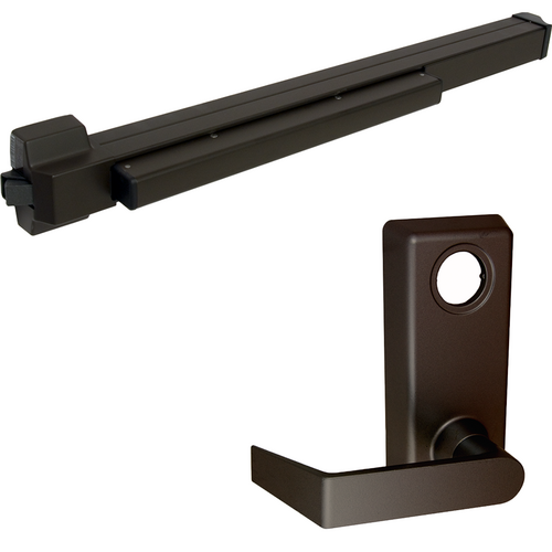 Von Duprin 22L-F-695-36 LHR Fire Rated Rim Exit Device, 230L Lever Trim, LHR, 36in, Grade 1, Dark Bronze