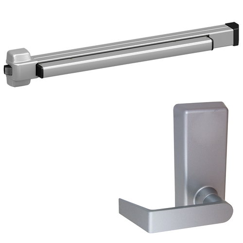 Von Duprin 22L-BE-689-48 LHR Rim Exit Device Kit, 230L-BE Passage Lever Trim, LHR, 48in, Grade 1, Aluminum