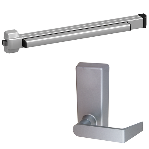 Von Duprin 22L-BE-689-48 RHR Rim Exit Device Kit, 230L-BE Passage Lever Trim, RHR, 48in, Grade 1, Aluminum