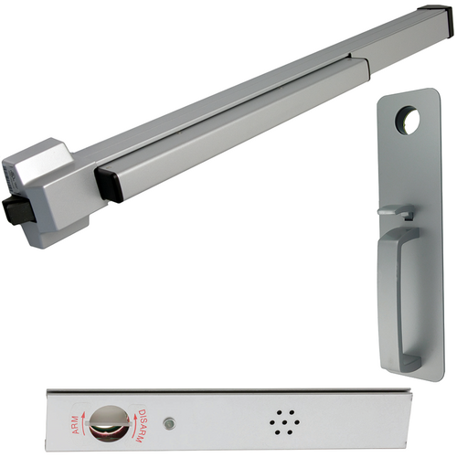 Von Duprin 22TP-F-689-48 ALK Alarmed Fire Rated Rim Exit Device, 230TP Trim, 48in, Grade 1, Aluminum
