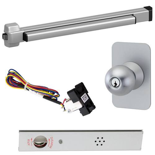 Von Duprin RX-22K-689-36 ALK KIT - RX Alarmed Rim Exit Device, 210K Knob Trim, 36in, No Dogging, Grade 1