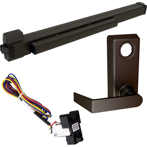 Von Duprin RX-22L-695-36 LHR KIT - RX Rim Exit Device, 230L Lever Trim, 36in, Grade 1, Dark Bronze