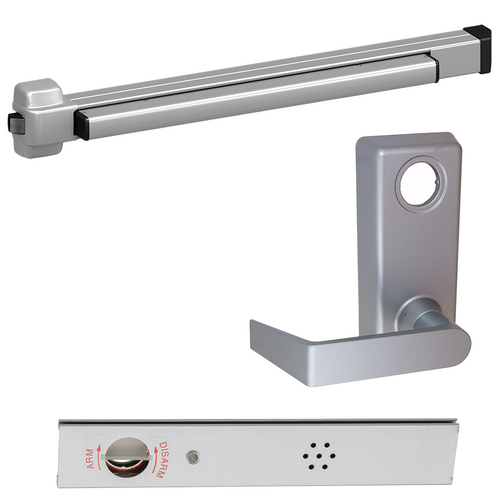 Von Duprin 22L-689-36 LHR ALK Alarmed Rim Exit Device, 230L Lever Trim, LHR, 36in, Grade 1, Aluminum