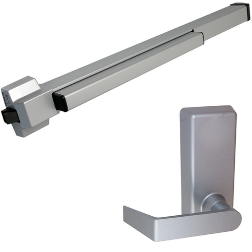 Von Duprin 22L-BE-F-689-36 LHR Fire Rated Rim Exit Device, 230L-BE Lever Trim, LHR, 36in, Grade 1, Aluminum