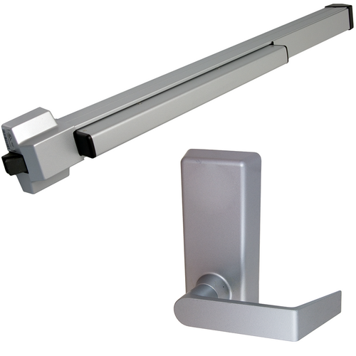 Von Duprin 22L-BE-F-689-36 RHR Fire Rated Rim Exit Device, 230L-BE Passage Lever Trim, RHR, 36in, Grade 1