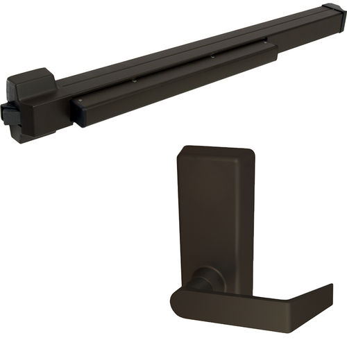 Von Duprin 22L-BE-F-695-36 RHR Fire Rated Rim Exit Device, 230L-BE Lever Trim, RHR, 36in, Grade 1, Dark Bronze