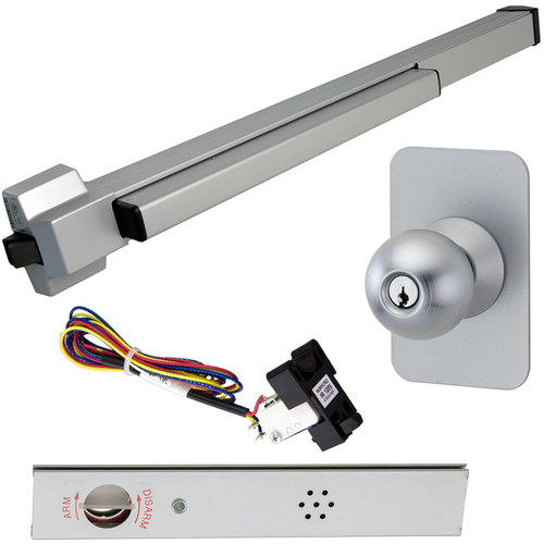 Von Duprin RX-22K-F-689-48 ALK KIT - RX Fire Rated Alarmed Rim Exit Device, 210K Knob Trim, 48in, Grade 1