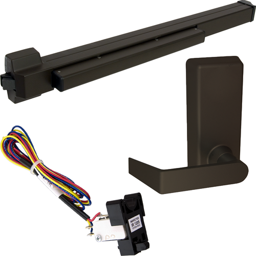 Von Duprin RX-22L-BE-695-36 LHR KIT - RX Rim Exit Device, 230L-BE Lever Trim, 36in, Grade 1, Dark Bronze