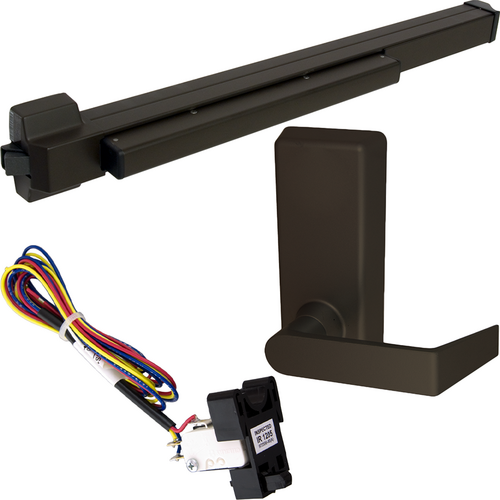 Von Duprin RX-22L-BE-695-36 RHR KIT - RX Rim Exit Device, 230L-BE Passage Lever Trim, RHR, 36in, Grade 1, Dark Bronze