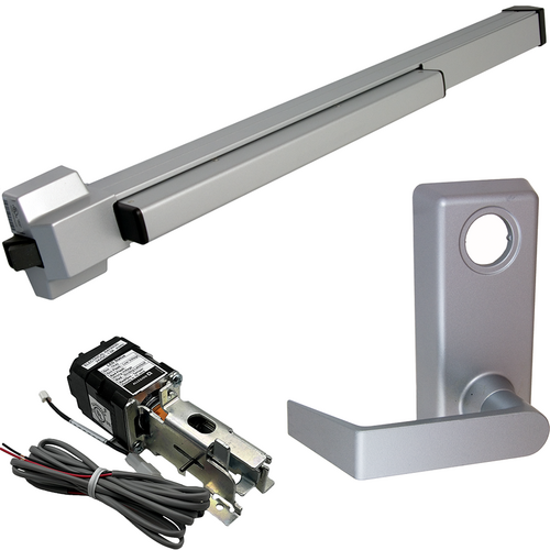 Von Duprin QELA-22L-F-689-48 LHR QEL Fire Rated Rim Exit Device, 230L Lever Trim, 48in, Grade 1, LHR
