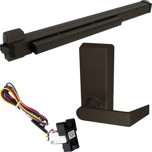 Von Duprin RX-22L-BE-F-695-36 RHR KIT - RX Fire Rated Rim Exit Device, 230L-BE Lever Trim, 36in, Grade 1, Dark Bronze