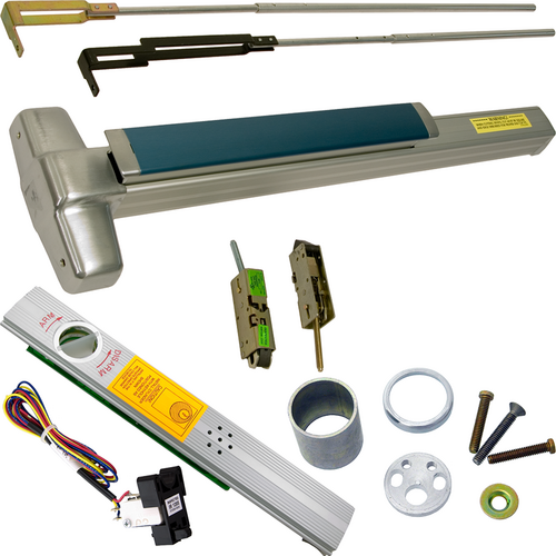 Von Duprin 9947NL-OP-F-626-36 ALK Alarmed Fire-Rated CVR Grooved Exit Device Nightlatch Trim, Satin Chrome