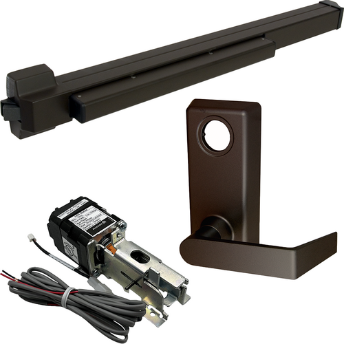Von Duprin HD-QELA-22L-695-36 RHR QEL Rim Exit Device, 230L Lever Trim, RHR, 36in, Hex Dogging, Grade 1, Dark Bronze