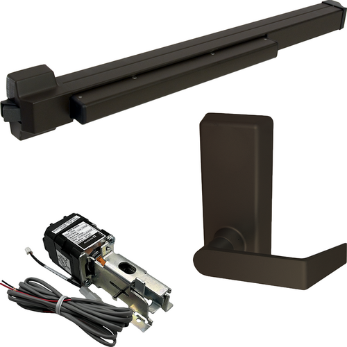 Von Duprin QELA-22L-BE-F-695-36 RHR KIT - QEL Fire Rated Rim Exit Device, 230L-BE Passage Lever Trim, 36in, Grade 1