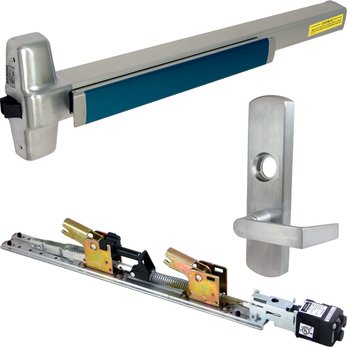 Von Duprin QELA-98L-NL-F-626-48-RHR 06 QEL Fire Rated Rim Exit Device, 996L-NL-06 Nightlatch Trim, Grade 1, Satin Chrome