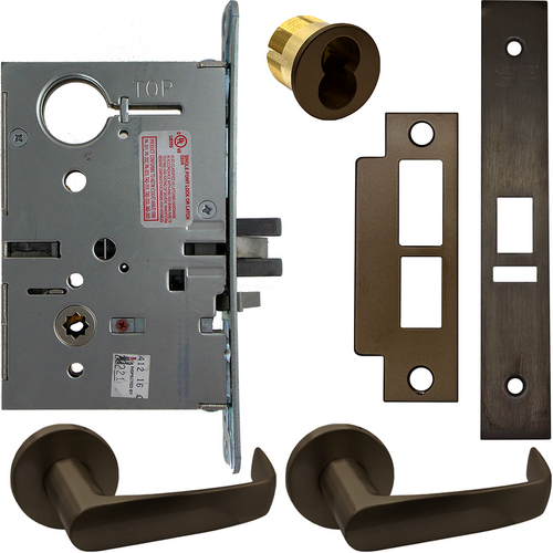 Corbin Russwin ML20906 NSA 613E SEC M92 CL6 Electrified Mortise Lock, Fail Safe/Secure, REX Switch, Newport Lever, LFIC Core