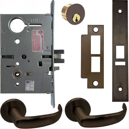 Corbin Russwin ML20906 PSA 613E SAF L4 Electrified Mortise Lock, Fail Safe/Secure, Princeton Lever, Oil Rubbed Bronze