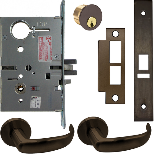 Corbin Russwin ML20906 PSA 613E SEC M92 L4 Electrified Mortise Kit, Reversible, Fail Safe/Secure, REX Switch, Bronze Trim