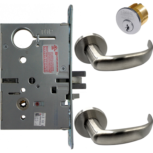 Corbin Russwin ML20906 PSA 626 SEC L4 Electrified Mortise Kit - Fail Safe/Secure, Princeton Lever, Satin Chrome